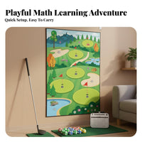 Parent-Child Interaction Child S Golf Mat Set Family Fun Child S Golf Toy Set Portable for Children, Families, Outdoors, Backyard