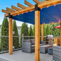 4 Pieces Pergola Post Connector Powder-Coated 4x4 Post Bracket Predrilled Holes 4x4 Lumber Bracket