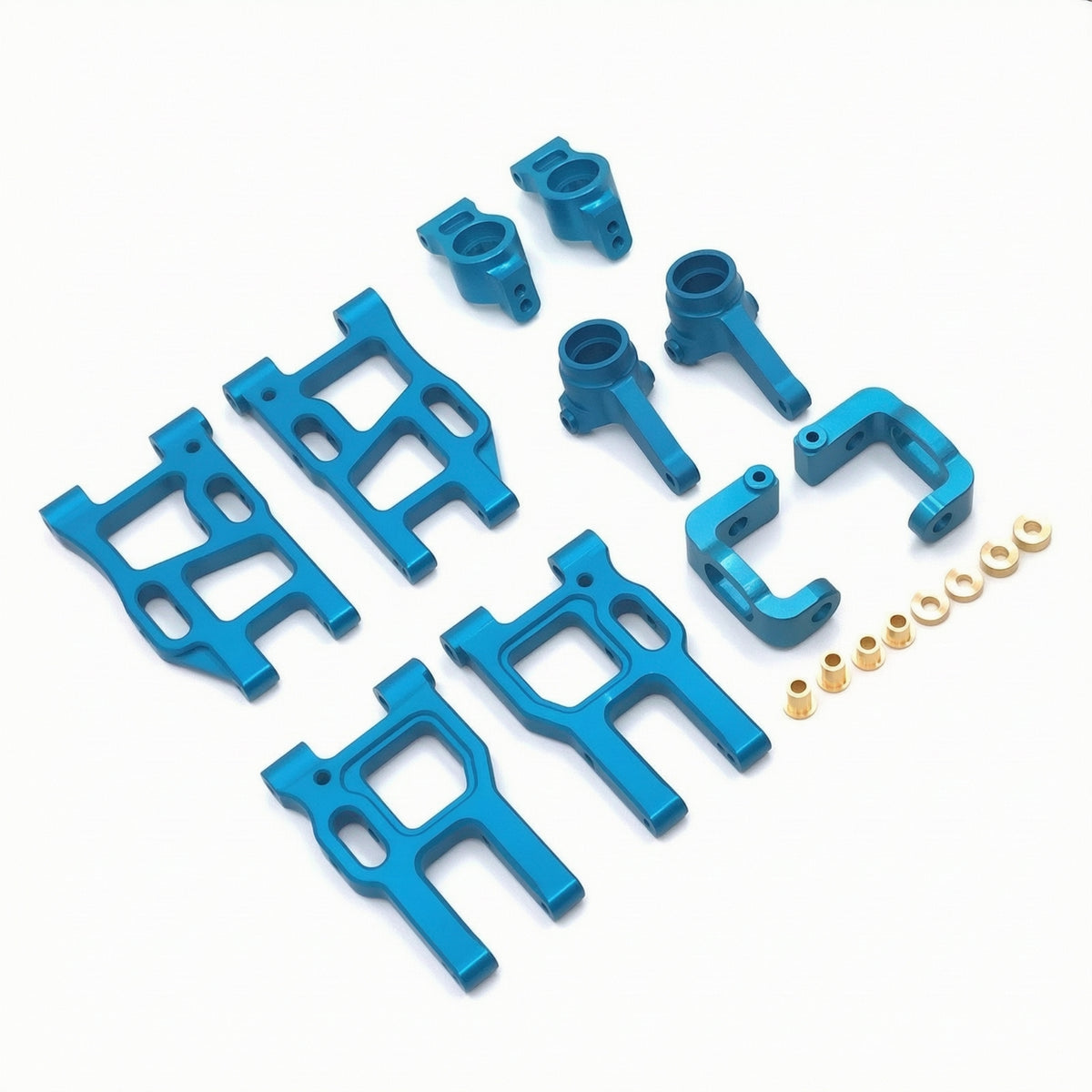 Metal Kit Simple Installation Framework Arms with C Shaped Hubs Lightweight Steering Hub for RC Builders, Track