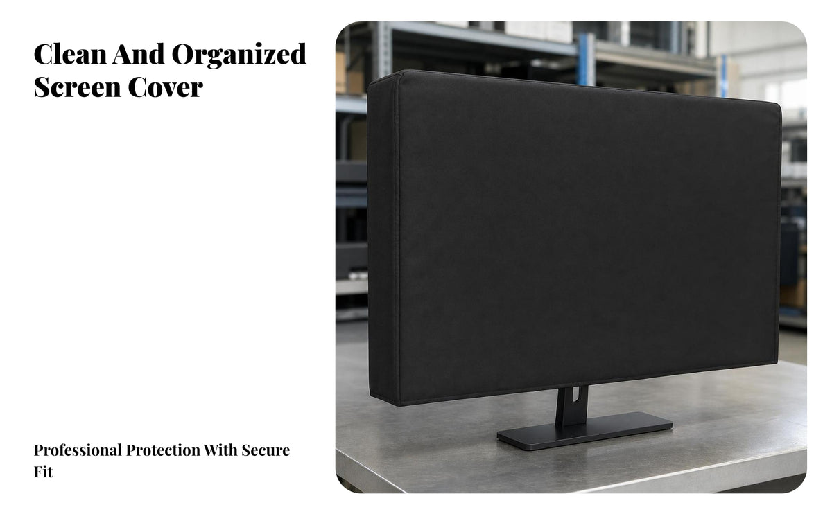 Dustproof Display Dust Cover | 210D Oxford Cloth, effortless-fit Design, Computer display Cover, for Home Office