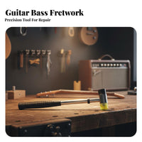Non-Slip Grip Fret Hammer Alloy Steel Shaft Guitar Fret Installation Tool for Musicians, DIY Hobbyists, Repair Shop, Workshop, Home