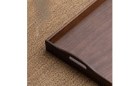 Walnut Serving Tray Smooth Walnut Serving Board Portable for Hosts, Tea Service, Coffee Table, Home Cafe