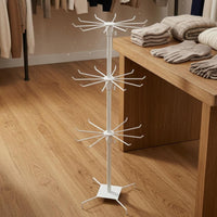 Metal Three-Tier Display Rack 72 Cm Tall Rotating Display Rack Space Saving for Counter, Table