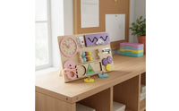 Educational Busy Board Educational Activity Board Fine Motor Skills with gears and tracks for Kids