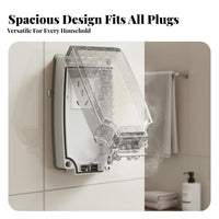 Dustproof Waterproof Outlet Box Easy Installation Waterproof Plug Cover Heavy Duty for Bathroom, Garden, Kitchen