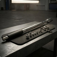 1/2-Inch Ratchet Wrench Knurled Grip Long-Handled Ratchet Wrench Hand Tool Sturdy Corrosion Resistant for Assembly Work
