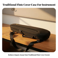 Cucurbit Flute Case Shielded Cucurbit Flute Bag Portable Bottle-Shaped Gourd Flute Carrying Case for Beginners, Students, Music Class, Travel