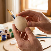 Easter Painting Egg Ready to Paint DIY Decorative Egg Smooth Surface Holiday Decoration for Kids, Children, Classroom Activities, Art Class