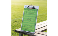 Soccer Clipboard with Marker Wipeable Soccer Board Rewritable Instructor Board for Coaches, Match Planning
