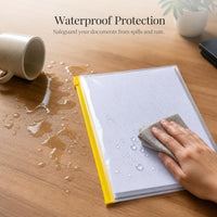 Transparent Waterproof Document Folder for Office and School, A4/A5/A6 Sizes