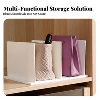 Easy Assembly Adjustable Bag Organizer Multi-Purpose Purse Storage Rack Sturdy Construction for Women, Homeowners, Desktop, Bedroom, Kitchen