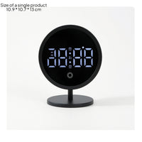 A and C-Powered Digital Alarm Clock Slim Digital Clock with Stand Easy to Read Minimalist for Students, Nightstand