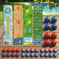 Interactive 4 in 1 Tabletop Sports Game Multiplayer Miniature Curling Game Set for Children, Family, Party