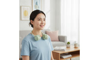 Lightweight Foldable Neck Fan Compact Neck Fan with Flexible Tube 3-Speed 360° Air Circulation for Commuters