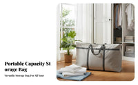Zippered Quilt Bag Large Capacity Zippered textile Bag lint-freeprotective for Homemakers