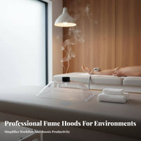 High Clarity Transparent Suction Hood Long-Lasting Industrial Dust Collector Hood Wear-Resistant Metal Joining Smoke Extractor Non-Deforming for Moxibustion Practitioners, Research Facility Technicians, Electronics Hobbyists, Workshop, Factory