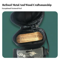Non-Slip Grip Zebrawood Fingerboard Fluid Rolling Wheels Professional Fingerboard Kit Easy to Assemble for Teens, Kids, Indoors, Home, Desk