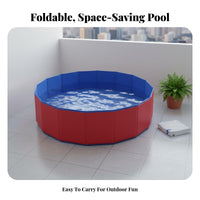 Foldable Dog Pool Versatile Foldable Pet Bathtub Multipurpose Portable Pet Bathtub for Dogs, Pets, Outdoor, Indoor, Backyard