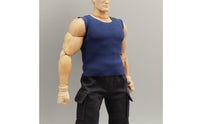 1/12 Action Figure Vest Shirt Fit 1/12 Tank Top Realistic Look Miniature Sleeveless Shirt for Customizing