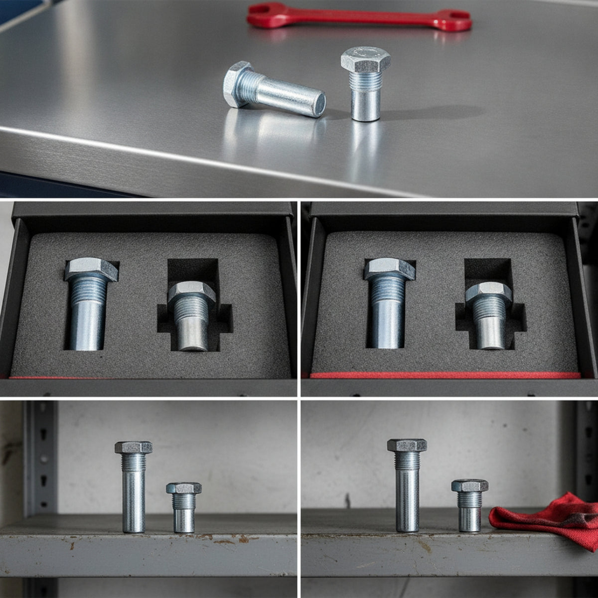 Horizontal Hoist Bolt Hex Head Jack Repair Bolt Threaded  for Mechanics, Home Mechanics, Garage
