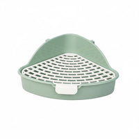 Small Creature Corner Toilet Detachable Mesh Triangle Pet Potty Triangle Potty Guide Removable Grate Corner Litter Box Sturdy