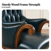 Sturdy Wood Wood Legs highrear flanked Chair Vintage & design Upholstered highrear flanked Armchair Highrear Design Lounge Seating Comfortable for homeowners, Readers, Seniors, Hotel Lobby, Reception Area, Living Room, Bedroom