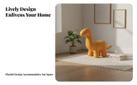 Cartoon Aesthetic Dinosaur Footstool Cute Appearance Dinosaur-Shaped Ottoman Child-Safe Design children's Furniture Stable and Sturdy for children, Toddlers, Parents, Playroom, Nursery, Living Room, Kindergarten