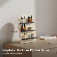 Space-Saving Essential Oil Display Holder Multifunctional 3-Tier Cosmetic Rack Minimalist Design for Women, Cooks, Bedroom, Office, Kitchen