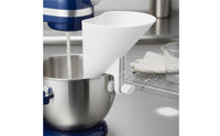 Stand Mixer Flour Funnel Food Grade Universal Mixer Funnel Dishwasher Flour Pouring Spout for Bread Makers, Mixing