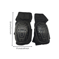Encircling Knee Pads Impact-Resistant Knee Pads with Plastic Shell Padded Safeguarding Gear Long-Lasting for Cyclists