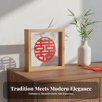 Double-Sided Glass Frame High Clearness Display Box Frame Freestanding House Decoration for Crafters, Collectors, Desktop, Office Desk, Living Room