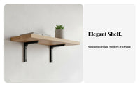 Space-Saving Floating Board Shelf Minimalist Design Wall Decoration Versatile Display Rack Easy Installation for Decor Enthusiasts, Homeowners, Students, Living Room, Bedroom, Office, Hallway