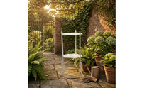 Cast-Iron Flower Stand Sturdy Decorative Pedestal Table Elegant for Gardeners