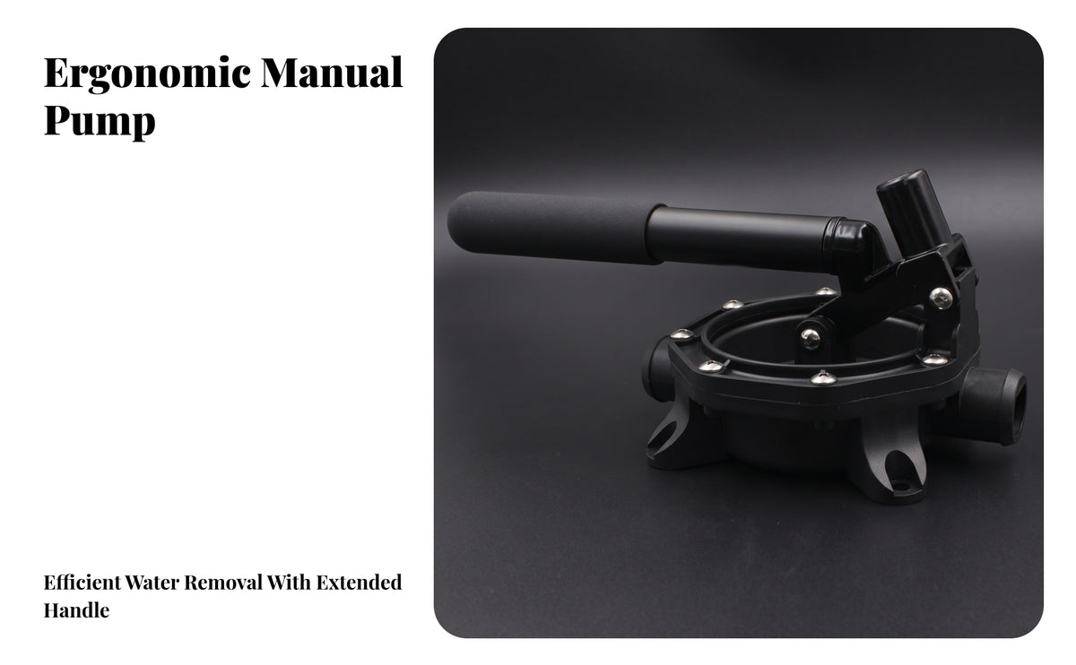 Manual Waters Pump with Aluminum Handle | Compact -design Design, Portable, Hand Pump with cushioned grip Lever, for Boats