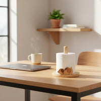 Creative and Simple Wooden Creature Paper Towel Stand Stylish Design Wooden Paper Towel Holder Long-Lasting Vertical Kitchen Roll Holder Anti-Slip Base for Dining Table