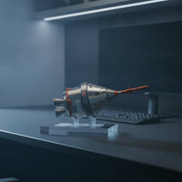 Capsule Model with Display Stand Detailed Spacecraft Model with Stand Silver-Toned for Collectors, Science Fiction Fans, Desk, Shelf, Office