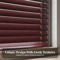 PVC Slatted Window Covering Oil-Withstand Ant Electric Smart Window Covering Slatted Window Covering Light-Blocking Privacy