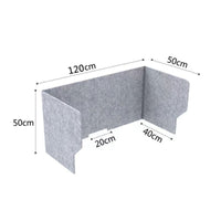 Sound Absorbing Desktop Privacy Board Sneeze Guard Office Desk Privacy Panel No Installation Required Acoustic Desk Screen Easy Setup for Students, Telecommuting Workers, Classrooms, Accessible-Plan Offices, Libraries
