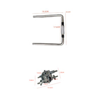 Cymbals Extension Clamp Knurled Percussion Part Metal Musical Instrument Parts