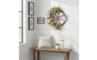 Watering Can Wreath Floral Wreath for Outdoor