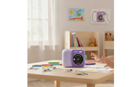 Portable Children's Camera with Printer Compact Instant Print Camera with Screen Handheld Easy-to-Use for Travel, Parties