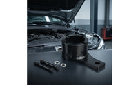 Black Iron Harmonic Balancer Tool with Bolts Long-Lasting Harmonic Balancer Holding Tool Sturdy Crankshaft Pulley Holder for DIYers, Engine Repair