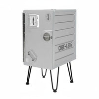 Mechanical aesthetic Riveted Aeronautical End Table Space-Saving Riveted Metal Cabinet Multi-Functional Nightstand long-lasting for Aviation fans, Interior Designers, Homeowners, Bedroom, Living Room, Hallway, Entryway