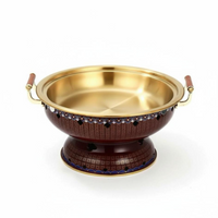 Large-capacity enamel hot pot