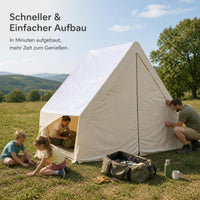 Outdoor Triangle Camping Rainproof Tent Canopy for Dining BBQ Windproof Sunshade