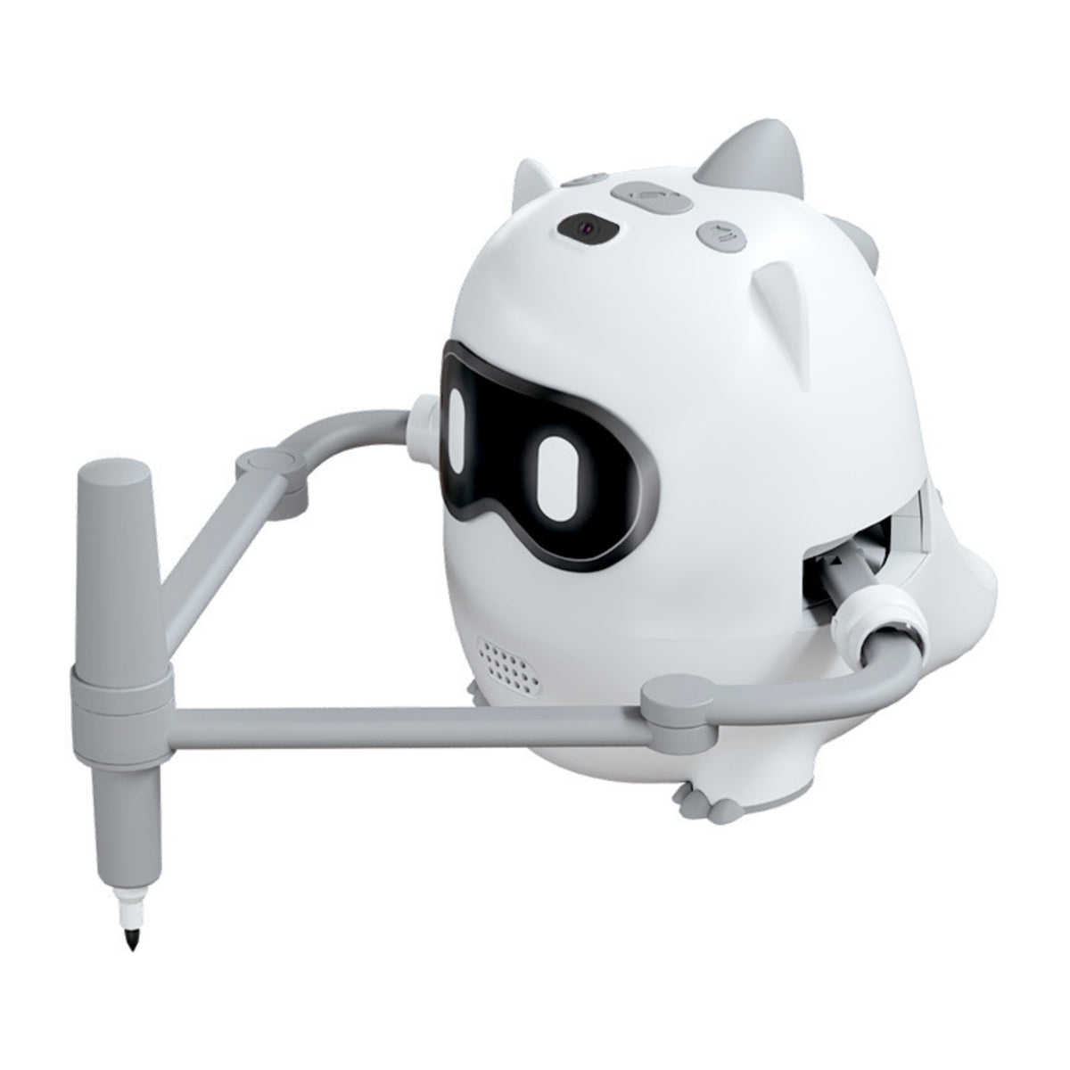 Compact Intelligent Drawing Robot Educational Robot with Pen Arm Compatible Tabletop Drawing Device for Beginners, Playroom