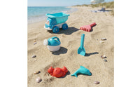 6 Pieces Colorful Sand Toy Set with Dump Truck Easy to Clean Beach Dump Truck Set Safe Watering Can with Sand Toys Sturdy for Toddlers