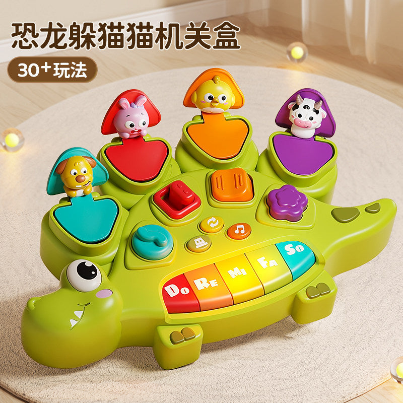 Baby Peekaboo Switch Box Cause and Effect Toy with Buttons