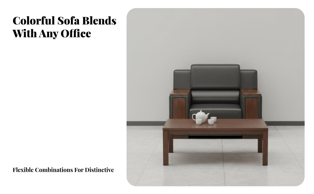Modern Chinese Design Sofa and Armchair Ensemble Minimalist Aesthetic Office Furniture Professional Look Commercial Seating Long-Lasting Comfort for Business Owners, Interior Designers, Reception Area, Meeting Room, Lounge, Breakroom