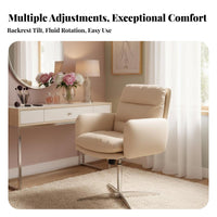Cushioned Makeup Chair Shell-Shaped rearrest Scalloped rear Chair Upholstered Gold-Tone Legs for Home Decorators, Homeowners